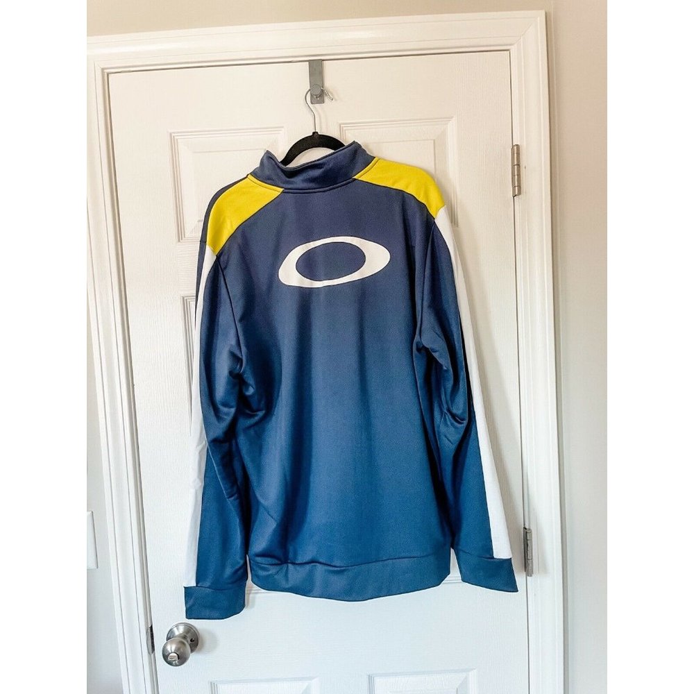 NWT Oakley Colorblock Logo Zip Up Jacket - XL - Picture 1 of 3